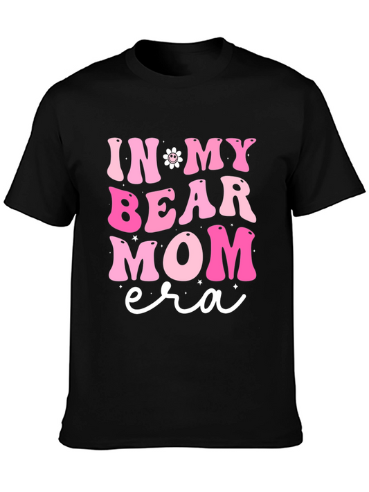 In My Bear Mom Era Black Graphic Tee