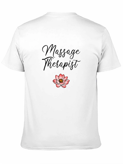 Massage Therapist Lotus Graphic T-Shirt