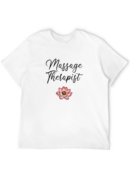 Massage Therapist Lotus Graphic T-Shirt