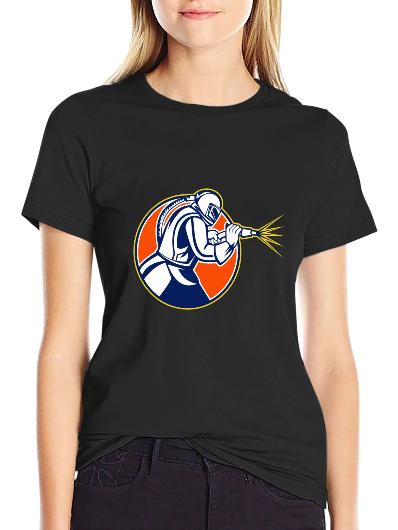 Sandblaster Graphic T-Shirt - Black
