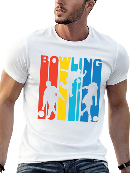 Retro Bowling T-Shirt - Strike Design