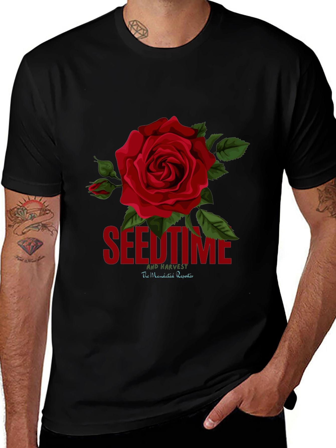 Seedtime and Harvest Rose Graphic Tee
