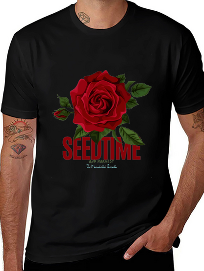 Seedtime and Harvest Rose Graphic Tee