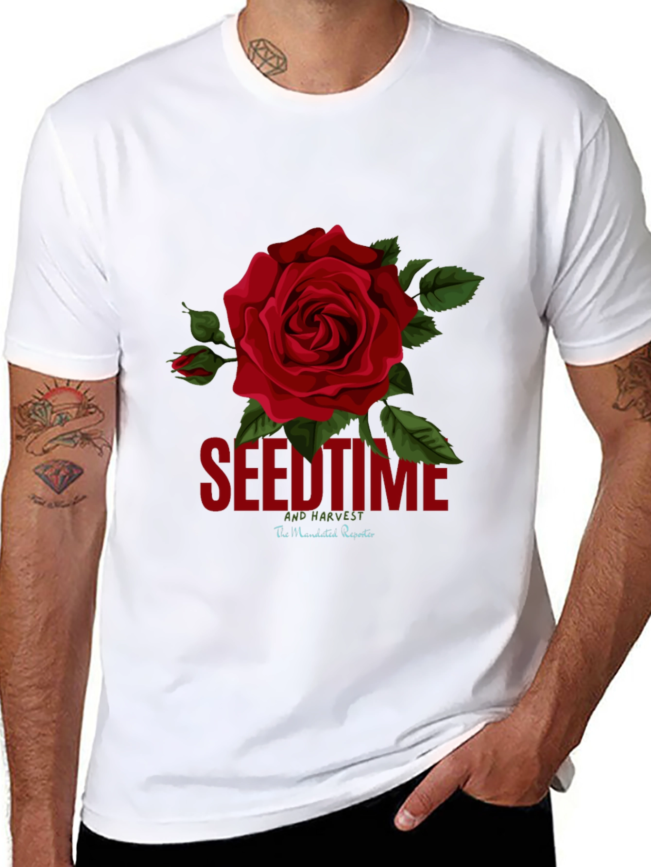 Seedtime and Harvest Rose Graphic Tee
