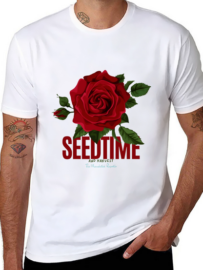 Seedtime and Harvest Rose Graphic Tee