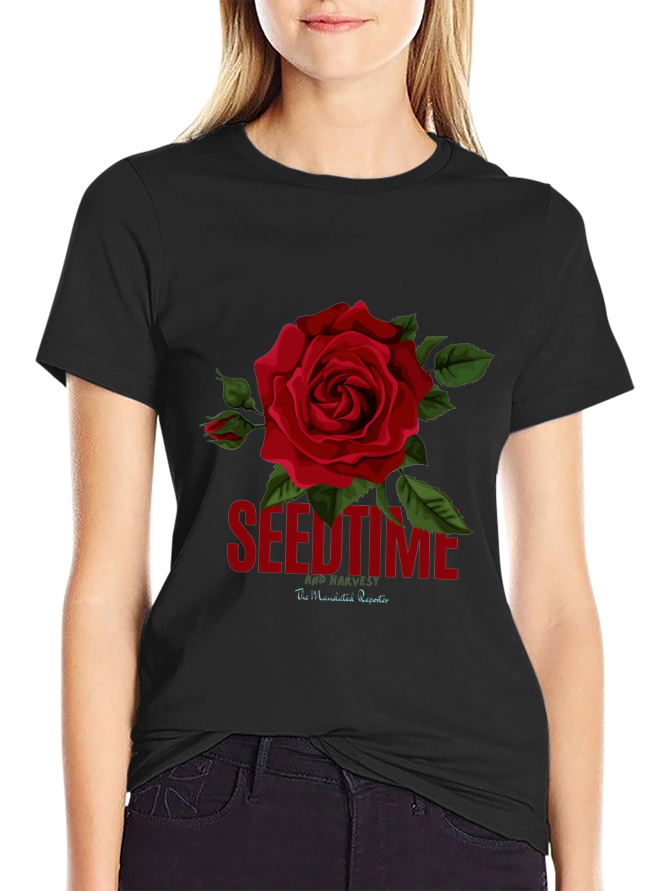 Seedtime and Harvest Rose Graphic Tee