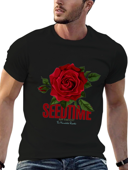 Seedtime and Harvest Rose Graphic Tee