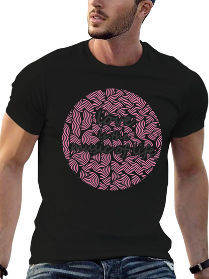 Love is the Music of Life Black Graphic Tee