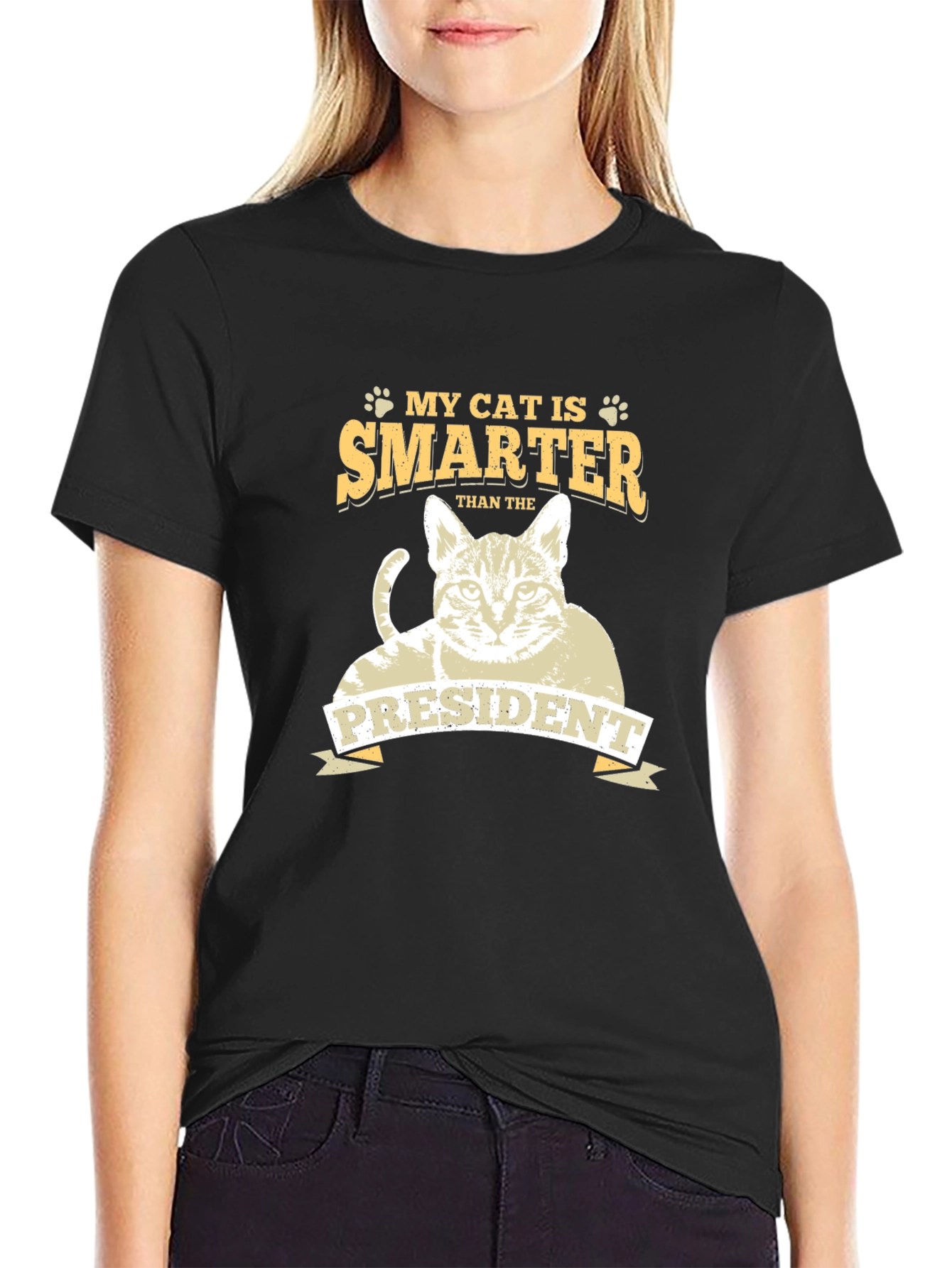 My Cat Is Smarter Than the President Graphic Tee
