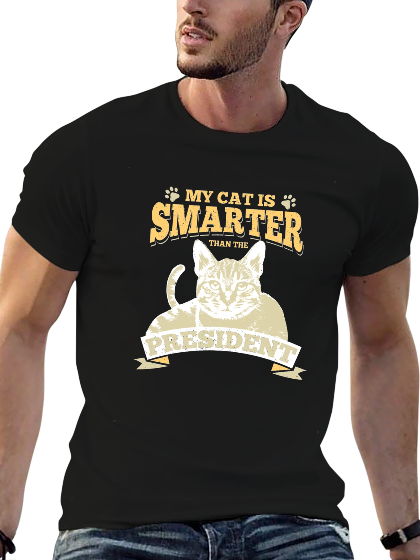 My Cat Is Smarter Than the President Graphic Tee