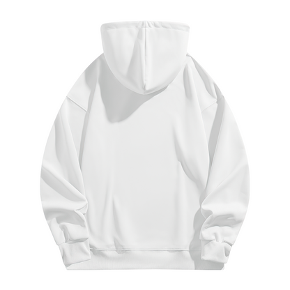 #Confiance Cursive Script White Pullover Hoodie