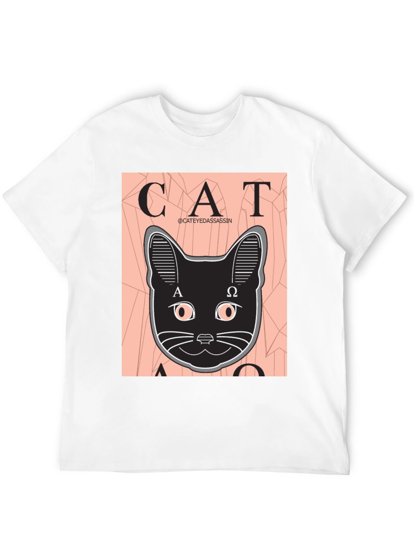 Cat Assassin Graphic Tee - Black T-Shirt