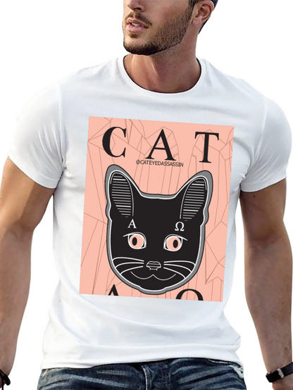 Cat Assassin Graphic Tee - Black T-Shirt