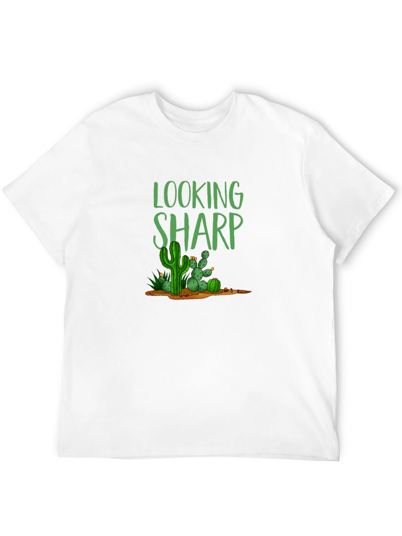 Looking Sharp Cactus T-Shirt - Black Cotton Tee