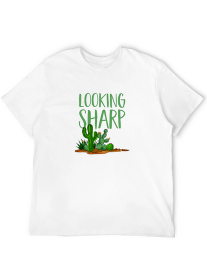 Looking Sharp Cactus T-Shirt - Black Cotton Tee