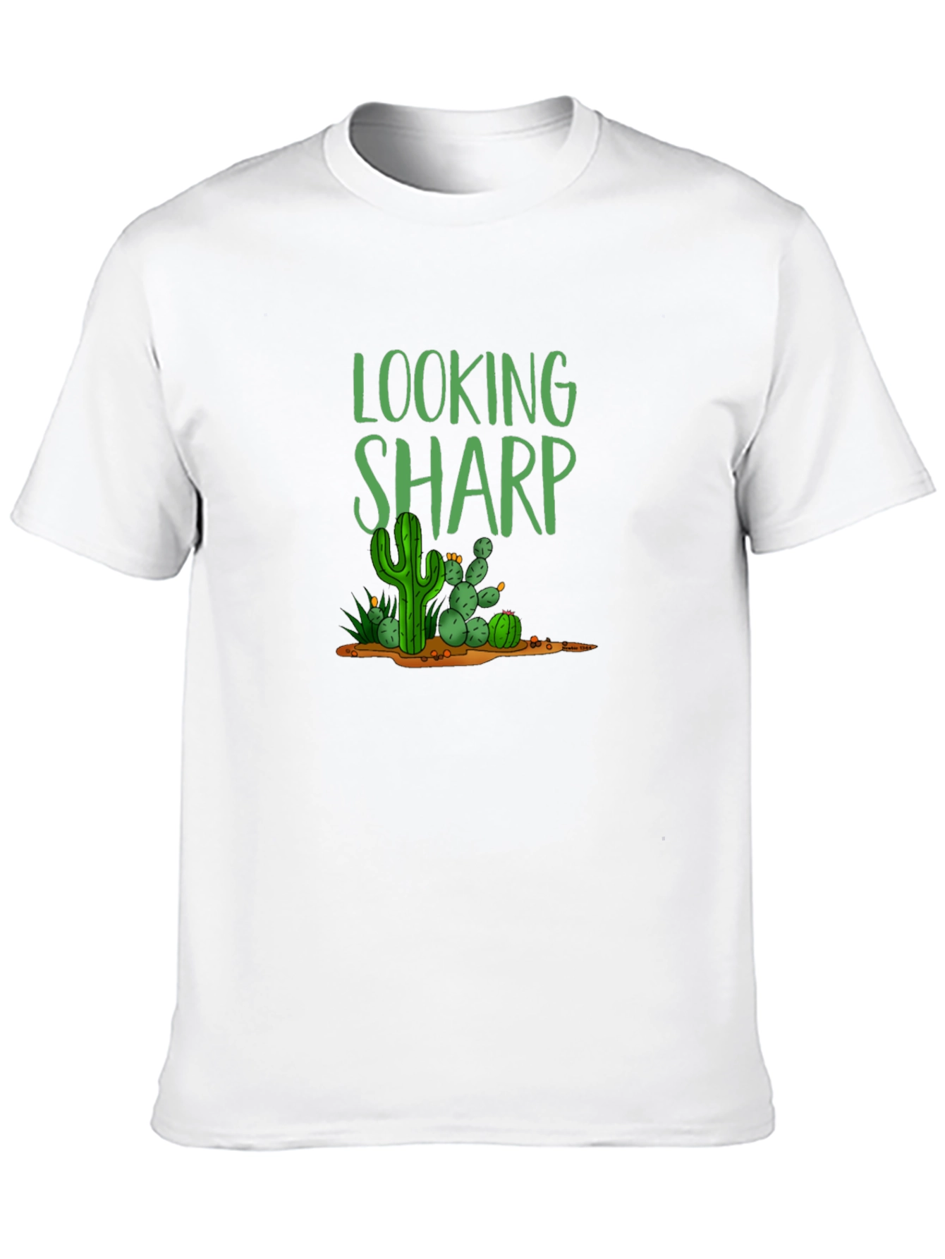 Looking Sharp Cactus T-Shirt - Black Cotton Tee