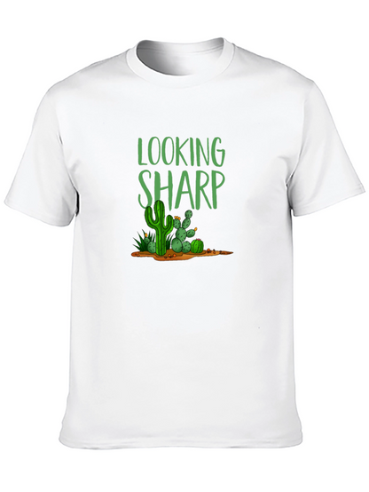 Looking Sharp Cactus T-Shirt - Black Cotton Tee