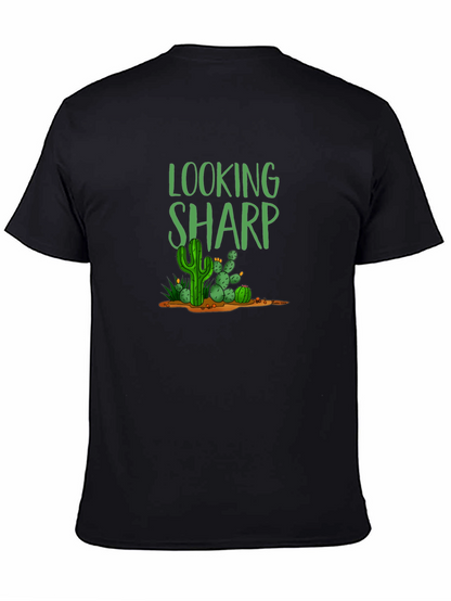 Looking Sharp Cactus T-Shirt - Black Cotton Tee