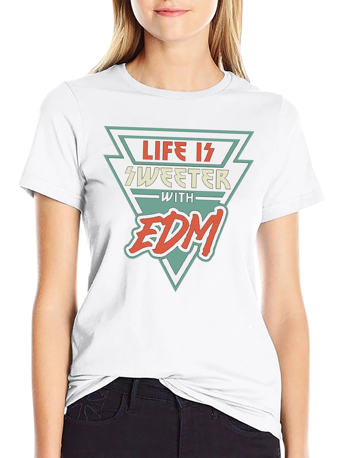 Life is Sweeter with EDM Black T-Shirt