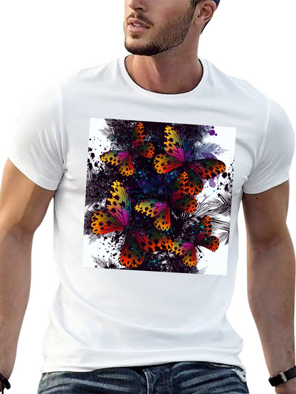 Butterfly Splash Black T-Shirt