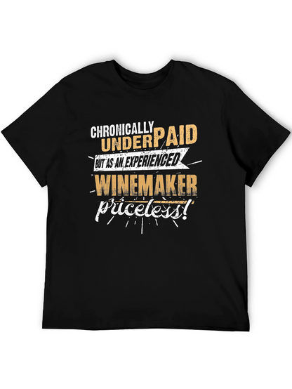 Chronically Underpaid Winemaker Black T-Shirt