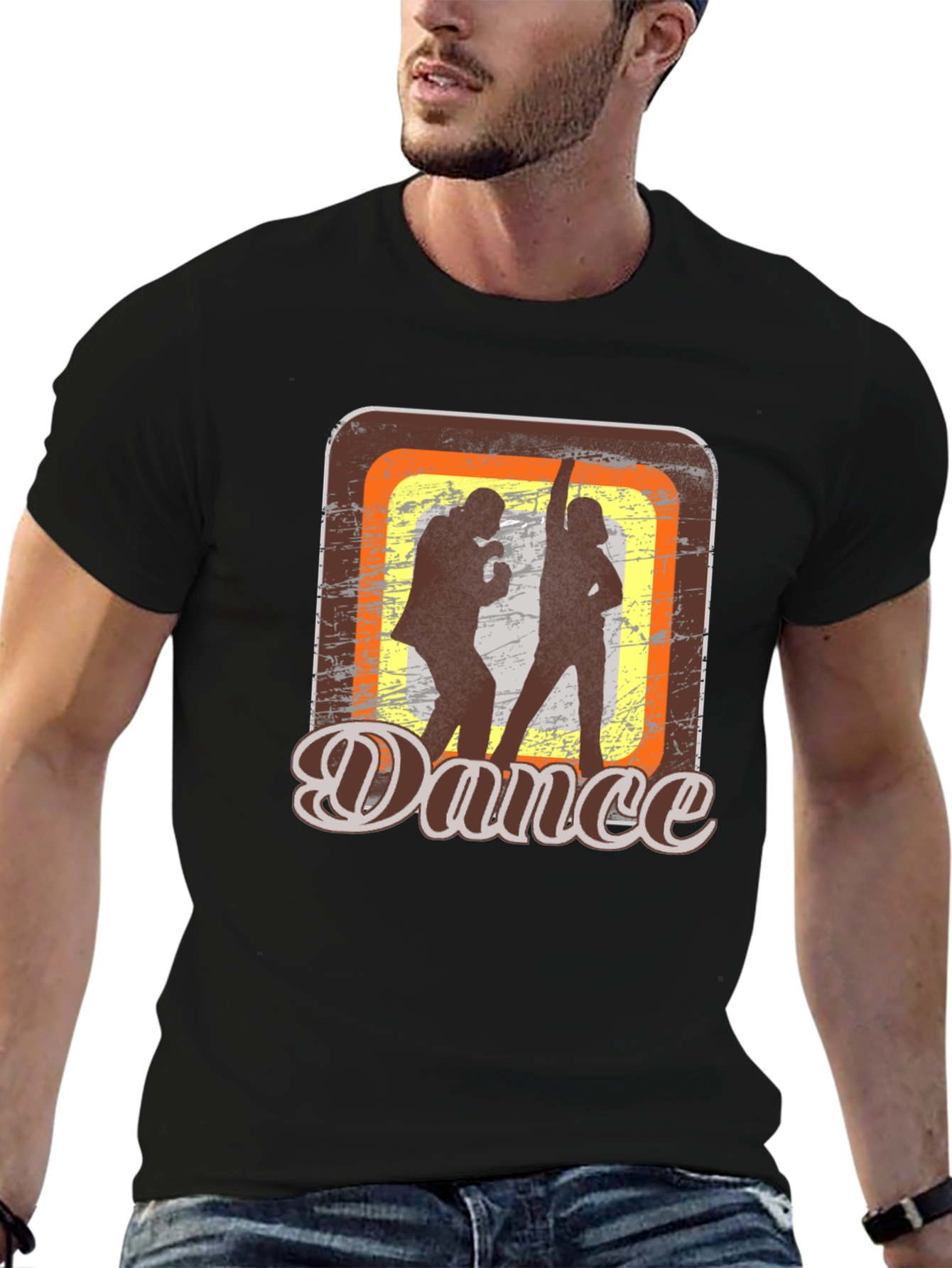 Retro Dance Graphic T-Shirt - Groovy Style