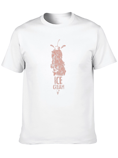 Ice Cream Graphic Tee - Unique Retro Design