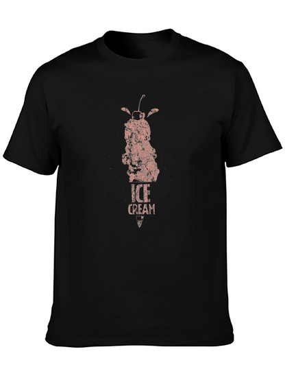Ice Cream Graphic Tee - Unique Retro Design