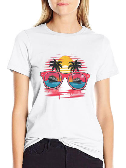 Retro Cruise Sunglasses Graphic Tee