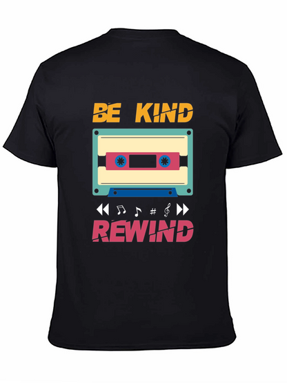 Be Kind Rewind T-Shirt - Retro Cassette Design