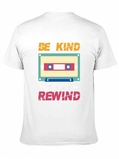 Be Kind Rewind T-Shirt - Retro Cassette Design