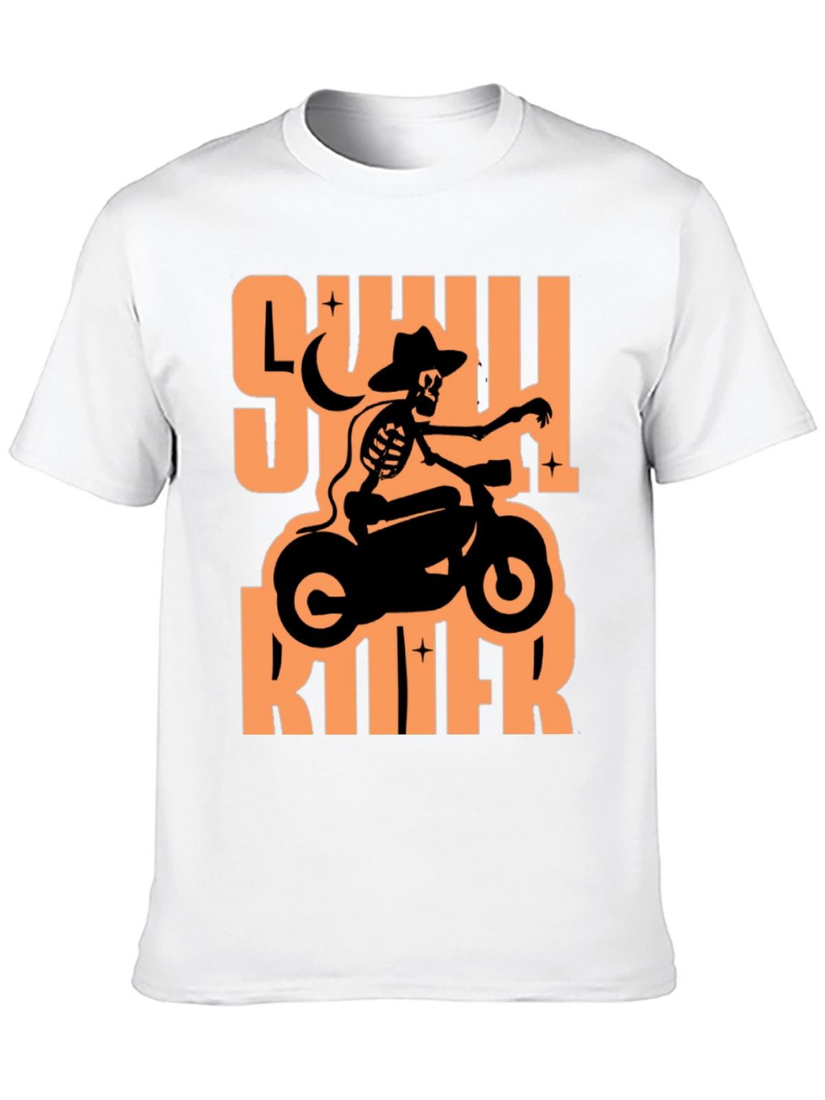 Skull Rider Graphic T-Shirt - Black
