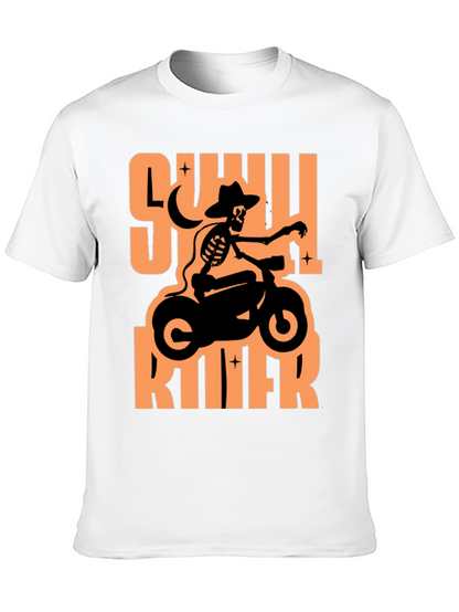 Skull Rider Graphic T-Shirt - Black