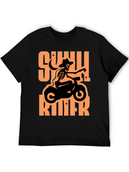 Skull Rider Graphic T-Shirt - Black