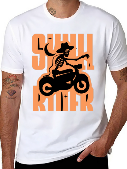 Skull Rider Graphic T-Shirt - Black