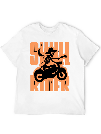 Skull Rider Graphic T-Shirt - Black