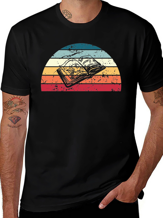 Vintage Book Reader T-Shirt Retro Style