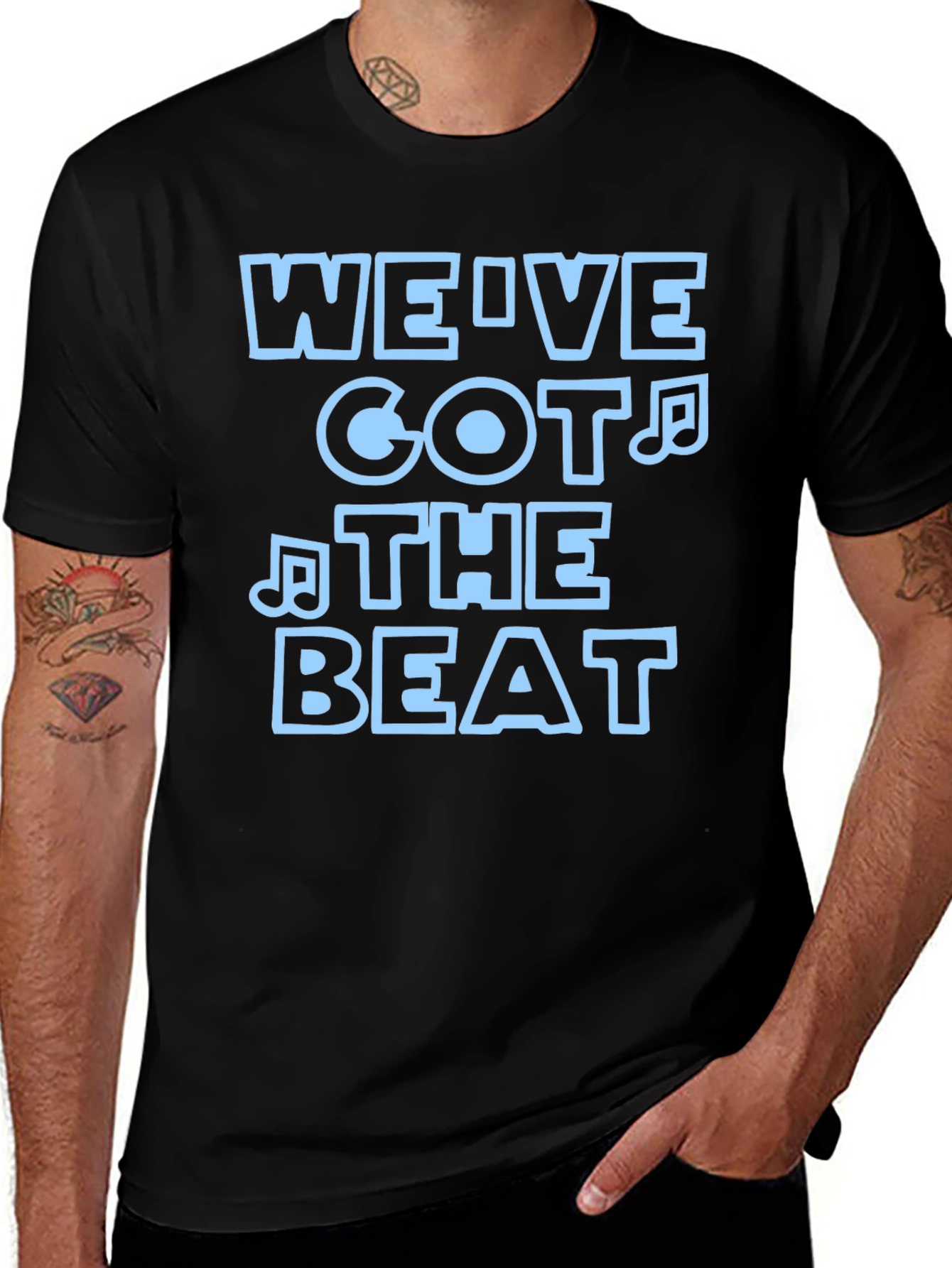Weve Got The Beat Black Graphic Tee