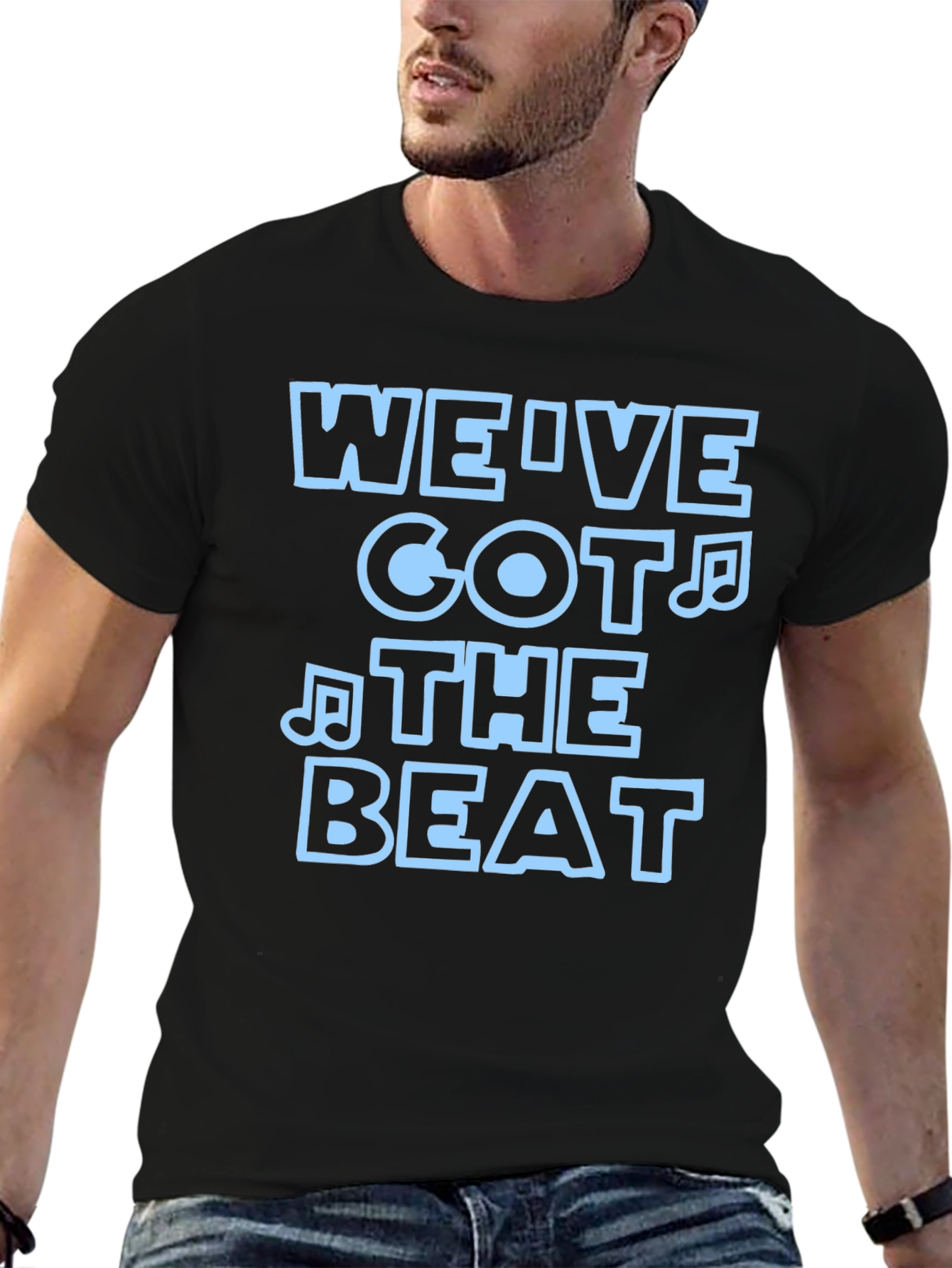 Weve Got The Beat Black Graphic Tee