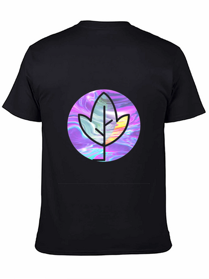 Leaf Graphic Black T-Shirt - Stylish & Unique Design