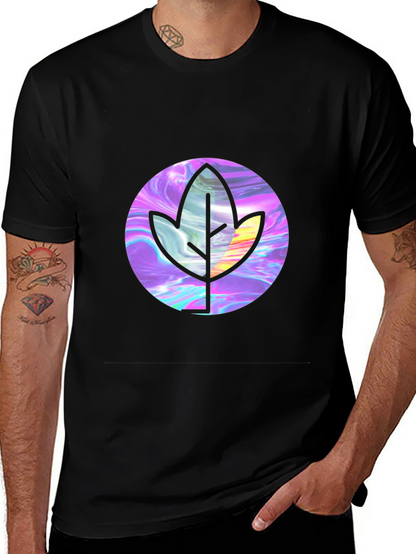 Leaf Graphic Black T-Shirt - Stylish & Unique Design