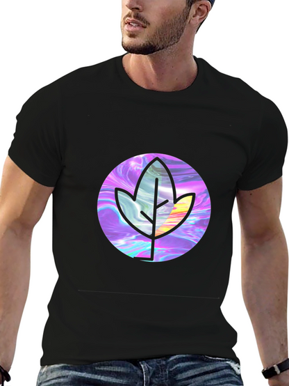 Leaf Graphic Black T-Shirt - Stylish & Unique Design