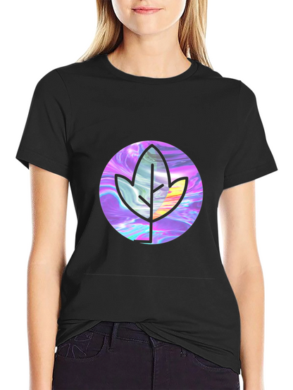 Leaf Graphic Black T-Shirt - Stylish & Unique Design