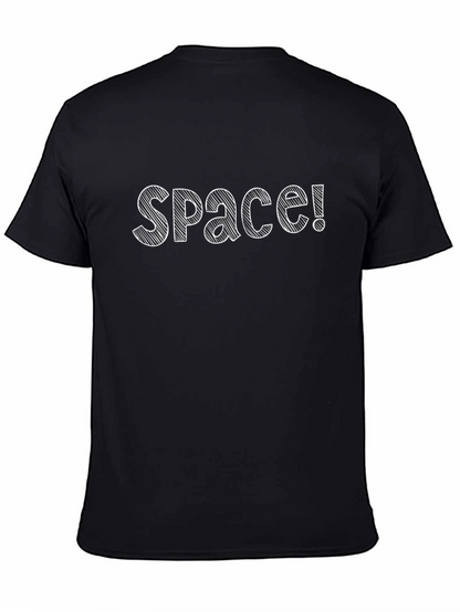 Space! Graphic Black T-Shirt