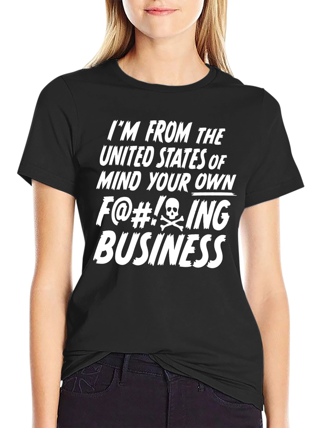 Mind Your Own Business Funny Novelty T-Shirt