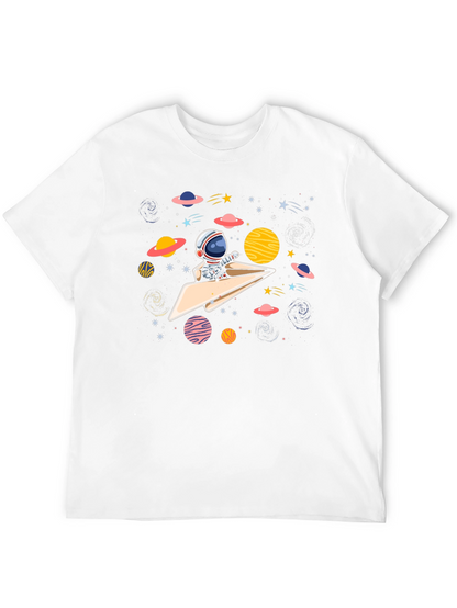 Astronaut Paper Plane T-Shirt - Space Adventure