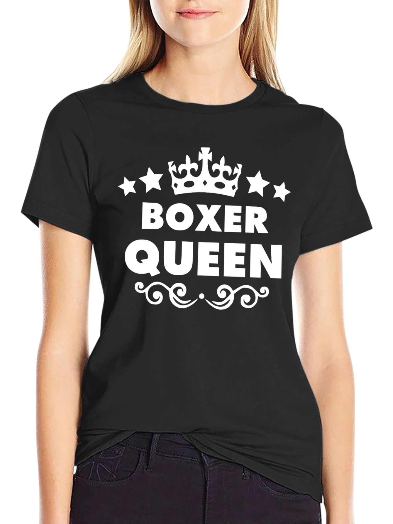 Boxer Queen Graphic Tee -  Stylish Unisex T-Shirt