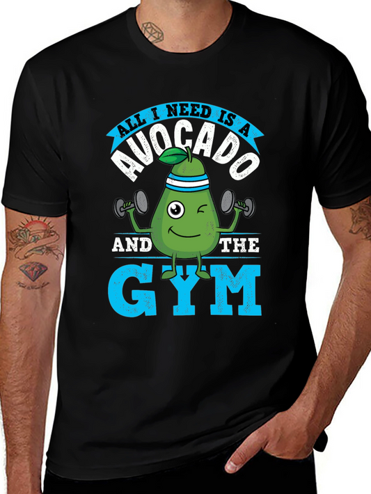Avocado Gym T-Shirt - All I Need Is Avocado And The Gym