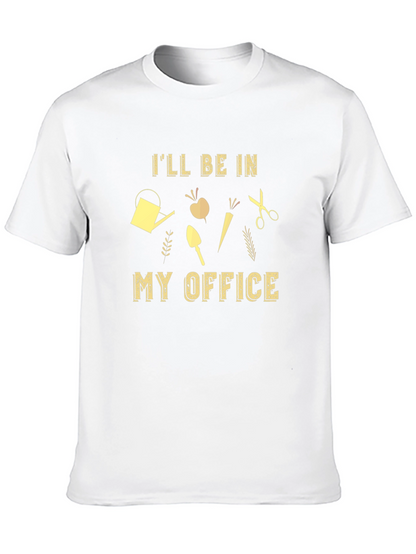 Gardeners Office Graphic Tee - Black Cotton T-Shirt