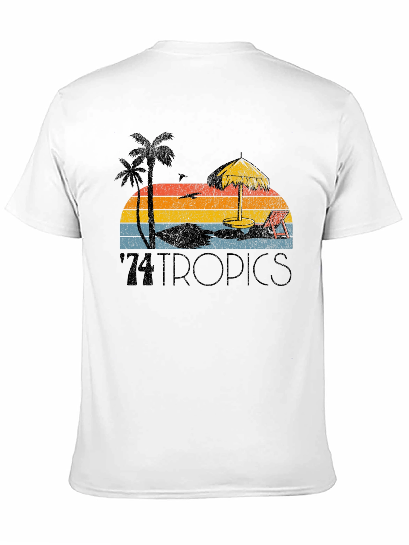 Retro 74 Tropics Beach Graphic Tee
